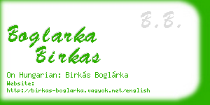 boglarka birkas business card